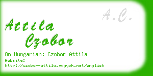 attila czobor business card